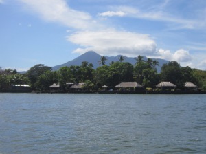 View of Volcano Mombacho from the Islets